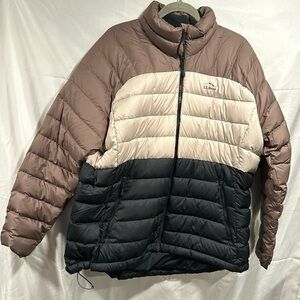 Down LL Bean Jacket 2X Plus multi color
